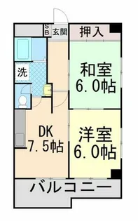サンパレス六甲【2階】の間取り