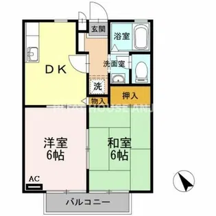 ゴールドバレー【2階】の間取り