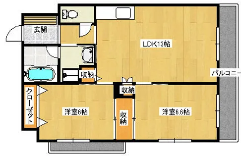 福岡県北九州市八幡西区八枝4丁目【マンション】の間取り