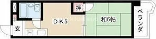ビラ三秀中山【2階】の間取り