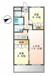 ラフィーネ【2階】の間取り