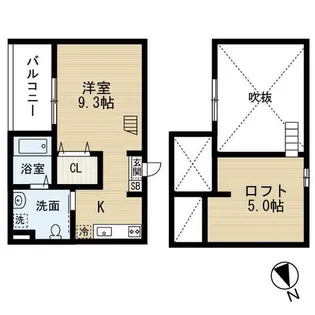 Lucie鳴海(ルシエ鳴海)【2階】の間取り