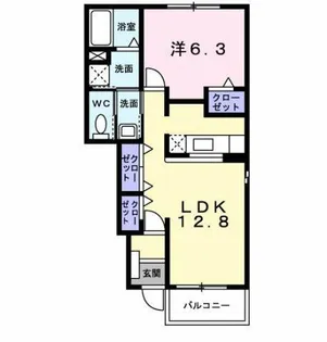 ストラーレ 牛川【1階】の間取り