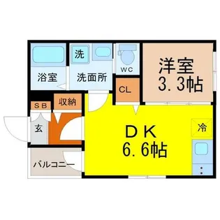 エスポワール今池南【2階】の間取り