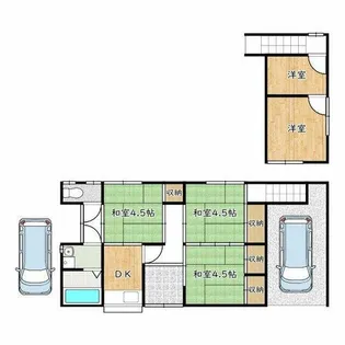 大阪府泉大津市千原町1丁目【一戸建】の間取り