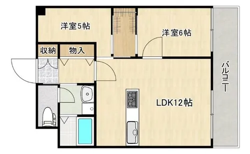 リビエールかすがえ【2階】の間取り