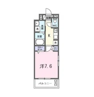 クレール蒼天【3階】の間取り