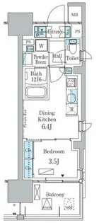 アーバンドルフ天満【9階】の間取り