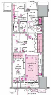Brillia Tower堂島【7階】の間取り