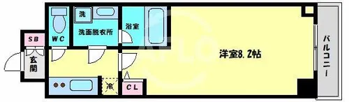 Fortuney大手前【12階】の間取り