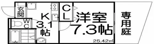 サンヴェール【1階】の間取り