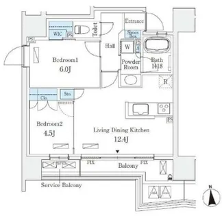STANDZ(スタンズ)四天王寺前夕陽丘【10階】の間取り