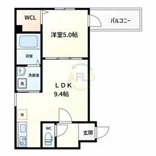 フジパレス東中浜【2階】の間取り