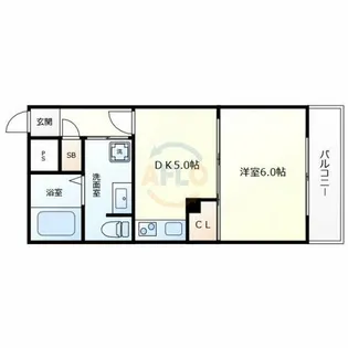 FUKUE BLD【5階】の間取り