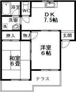 池田ハイツ 88【1階】の間取り