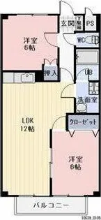 Surplus遊【105号室】の間取り