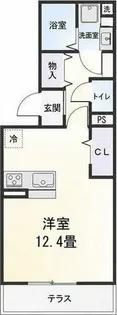 グリーンシティ竜美K棟【1階】の間取り
