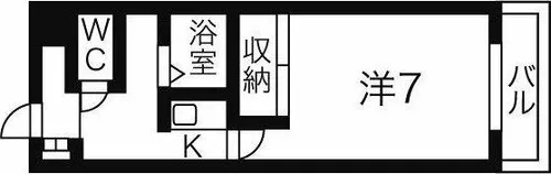 ベルシャンブール本宿【3階】の間取り