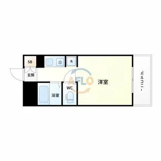 デイグラン上新庄【6階】の間取り