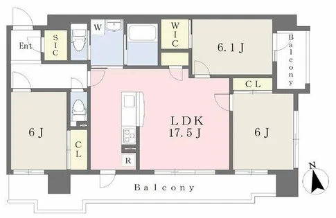 プリメイロ パッソ【8階】の間取り