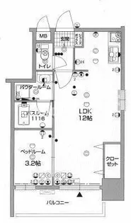 ウインステージ箱崎【3階】の間取り