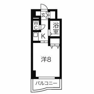 ラ・ポルテ堀田【6階】の間取り