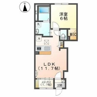 グリーンハーベスト【1階】の間取り