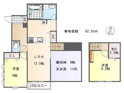 シルクメゾン岡崎【1階】の間取り
