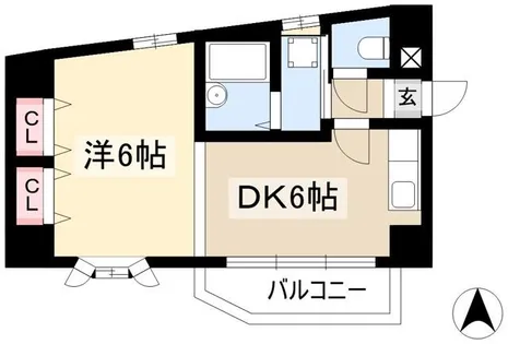 ヒルトップパレス【2A号室】の間取り