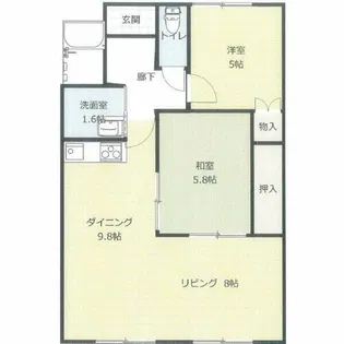 ピボットマンション池下【606号室】の間取り