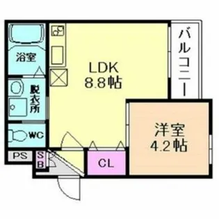兵庫県尼崎市北大物町【アパート】の間取り