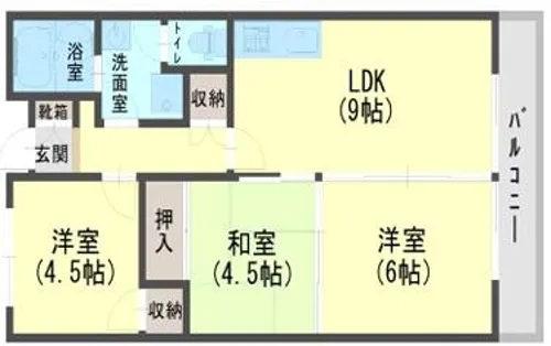 ヤナギマンション【402号室】の間取り