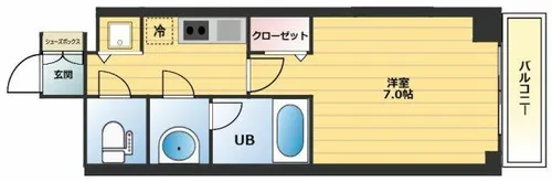 エスライズ堺筋本町【8階】の間取り