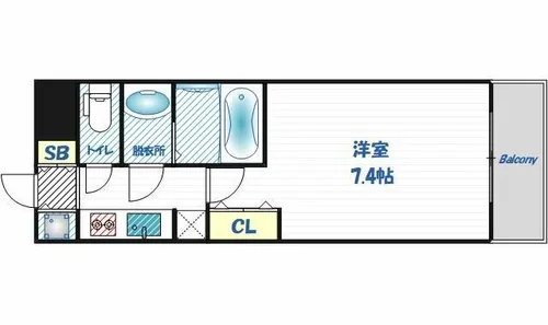 W-STYLE新大阪【7階】の間取り