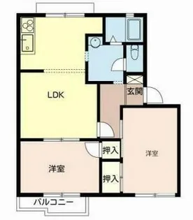 白東ハイツ【2階】の間取り