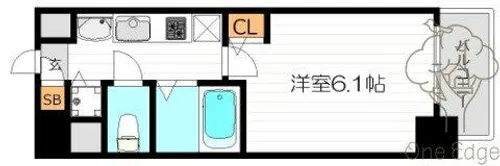 プレサンス天神橋ディオレ【9階】の間取り