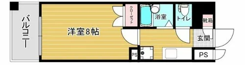 リファレンスリバーサイド【10階】の間取り