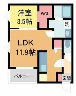 REGALEST 川西Ⅲ【1階】の間取り