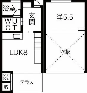 Mフラット【1階】の間取り