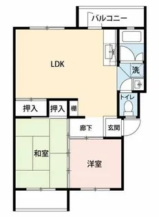 公社賃貸SMALIO 高倉台【2-304号室】の間取り