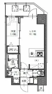 S-RESIDENCE福島玉川Uno【11階】の間取り