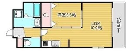 Excellent Kishibe【8階】の間取り