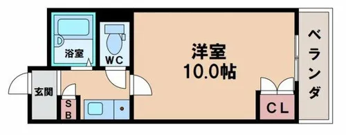 ハイツ五條【2階】の間取り
