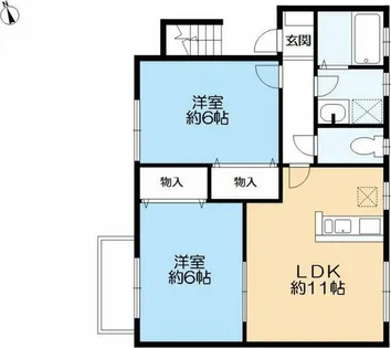 カーサ フェリーチェⅡ【2階】の間取り