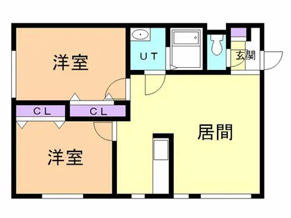 アリビオ若山【301号室】の間取り