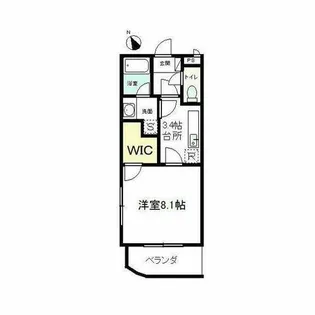 MAGNOLIA I【303号室】の間取り