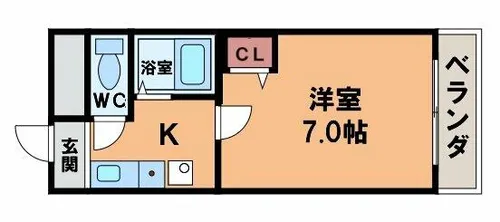 マ・メゾン舟尾【4階】の間取り