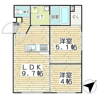 TRIPLE M【4階】の間取り