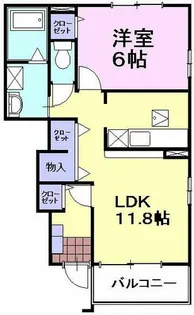 アビタシオン シャンゼリゼ【1階】の間取り