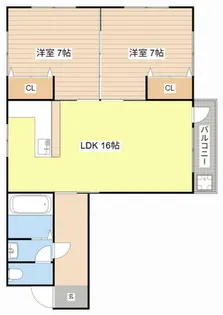 マキノシーサイドハイツ【201号室】の間取り